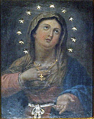 Ritratt - Fr. Jonathan Farrugia        Pittura tal-Madonna