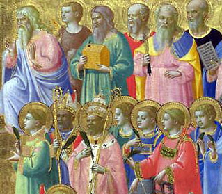 Christ with Saints and Martyrs - Fra Angelico - L