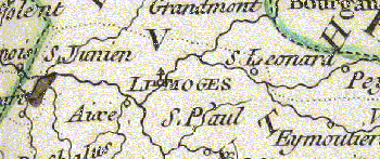 Mappa antika ta' Limoges