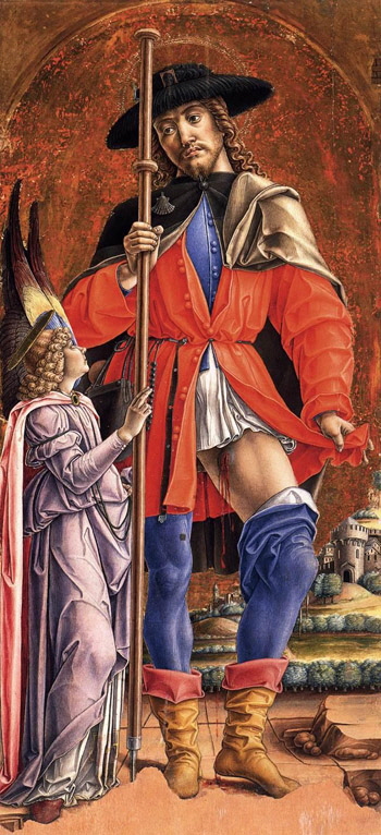 Bartolomeo Vivarini - St. Roch and  the Angel